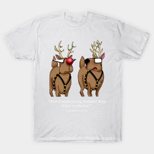 Funny Christmas Holiday Reindeer Cartoon T-Shirt